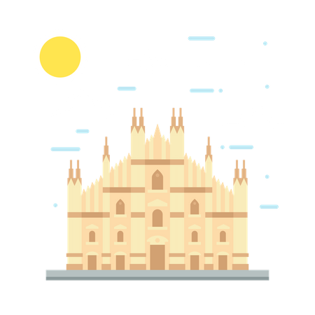 Italian building  Illustration