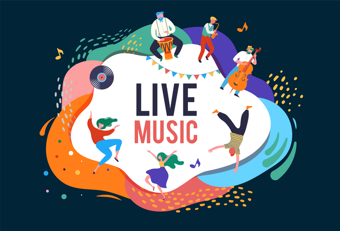 Live music concert  Illustration