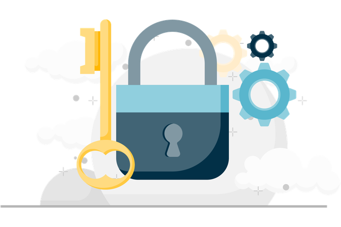 Lock and key  Illustration