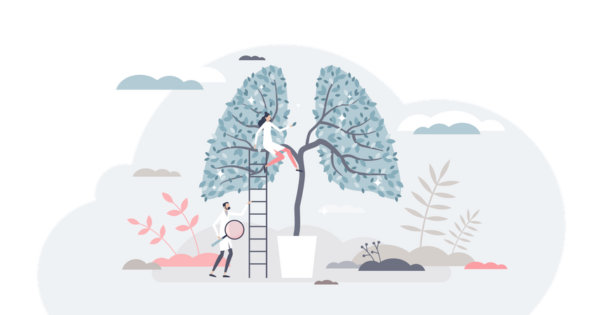 Lung health  Illustration