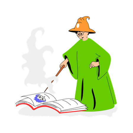 Magical Book  Illustration