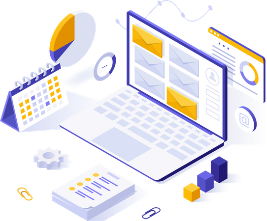 Mail marketing  Illustration