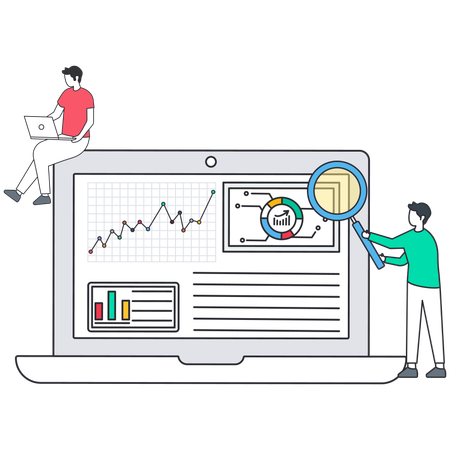 Market analysis or market research  Illustration