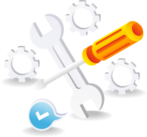 Mechanical tools  Illustration