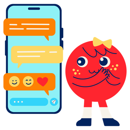 Message Reaction Emoji  Illustration