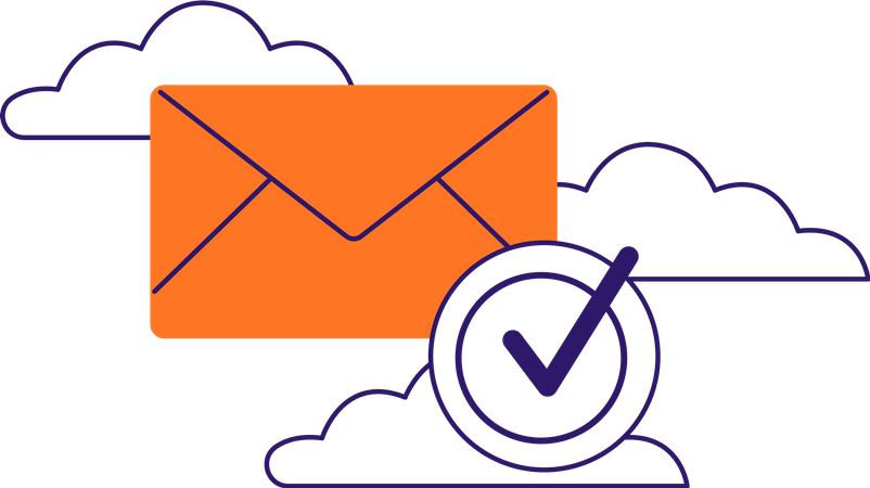 Message sent  Illustration