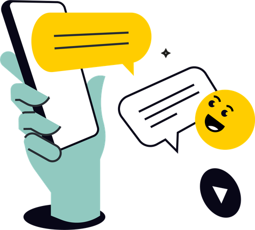 Mobile message  Illustration