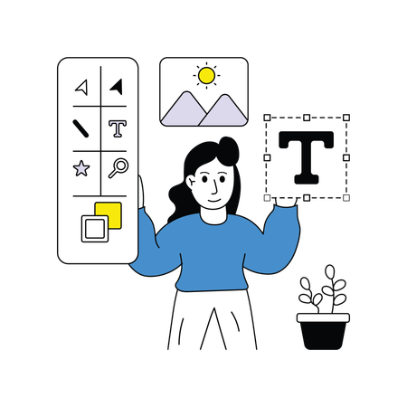 Modern graphic design Illustration