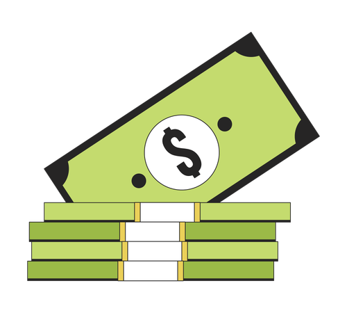 Money collection  Illustration