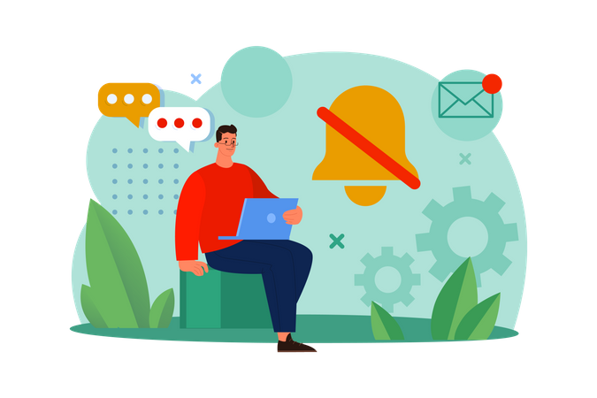 No Notification  Illustration