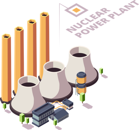 Nuclear power plant  Illustration