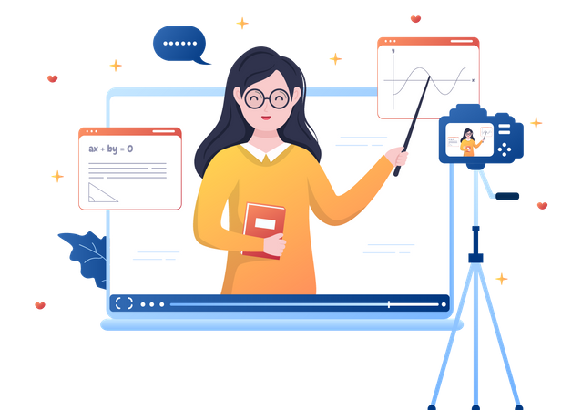 Online Coaching  Illustration