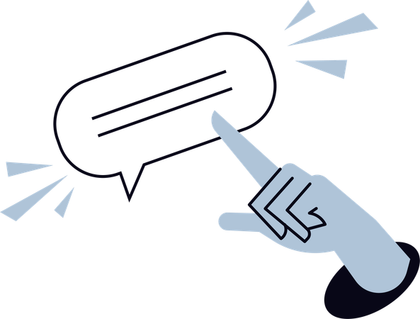 Online message  Illustration