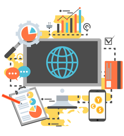 Online Payment  Illustration