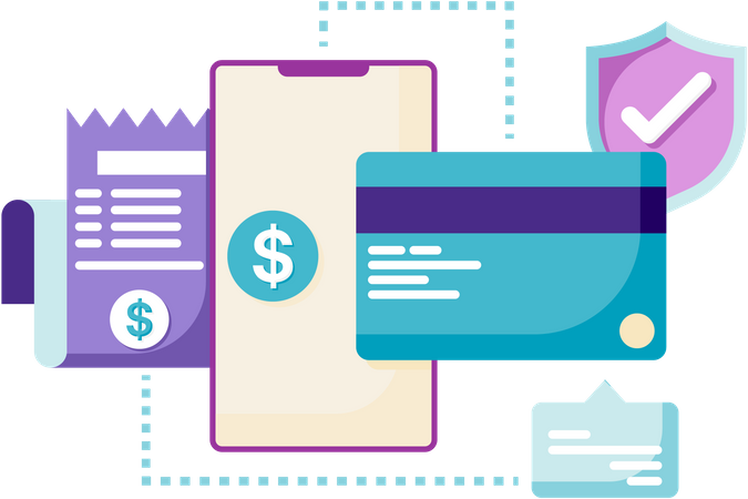 Online Payment Security  Illustration