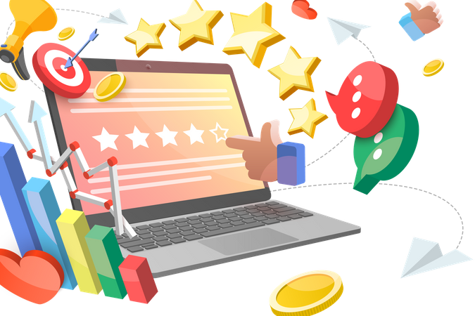 Online Reputation Management  Illustration