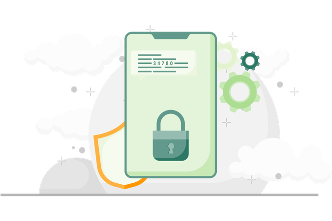 OTP Code Message  Illustration