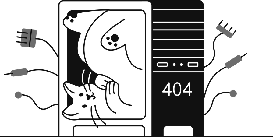Page Not Found  Illustration