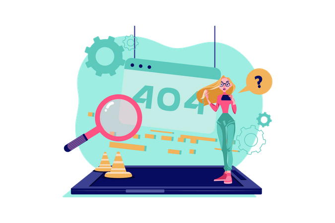 Page not found  Illustration