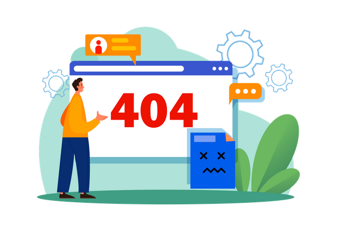Page not found  Illustration