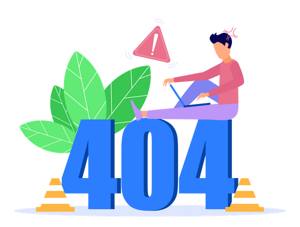 Page Not Found  Illustration
