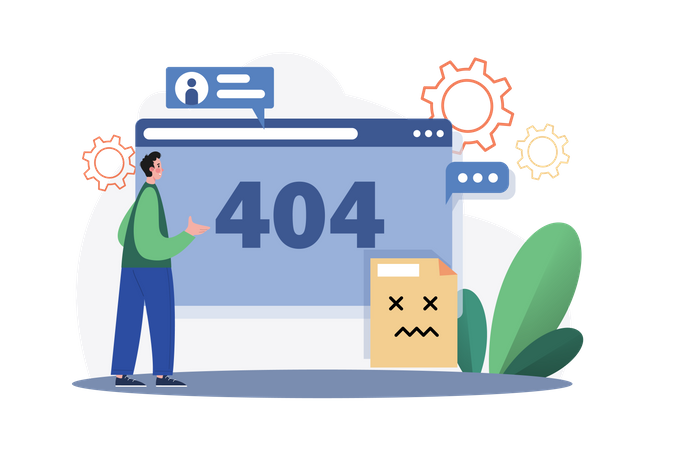 Page not found  Illustration