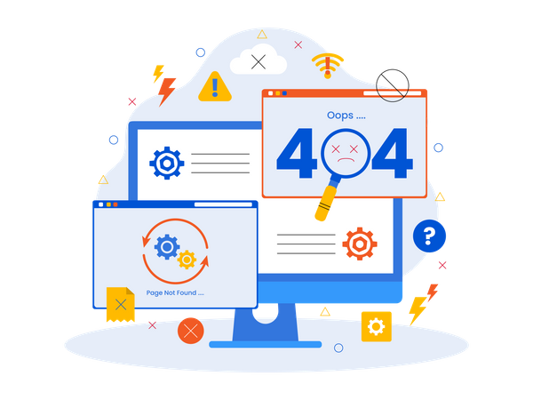 Page Not Found  Illustration