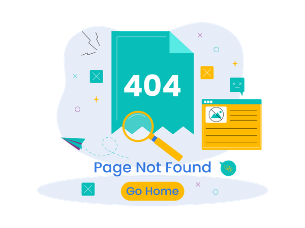 Page Not Found  Illustration