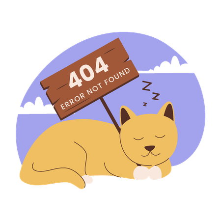 Page Not Found  Illustration