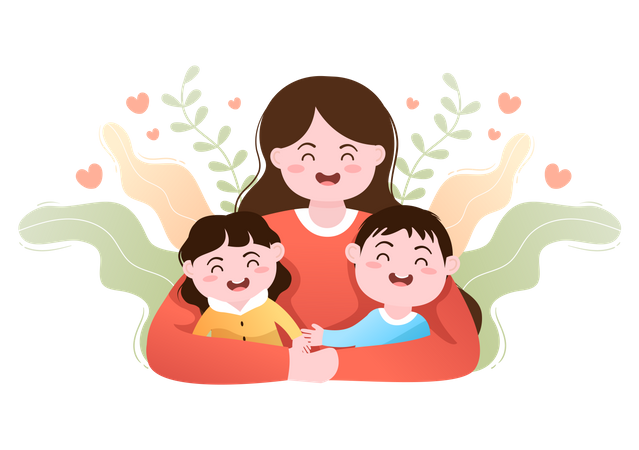 Parenting Psychology Family Illustration  Illustration