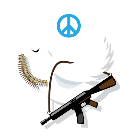 Peace in war  Illustration