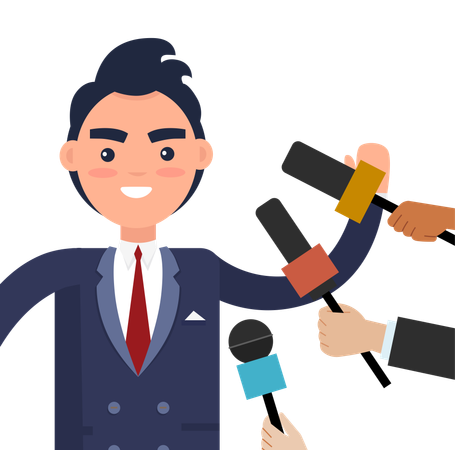 Press conference Illustration