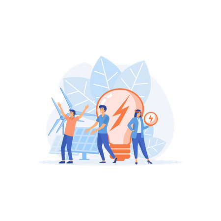 Renewable Energy Symbols  Illustration