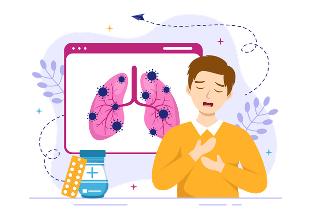 Respiratory Illness  Illustration
