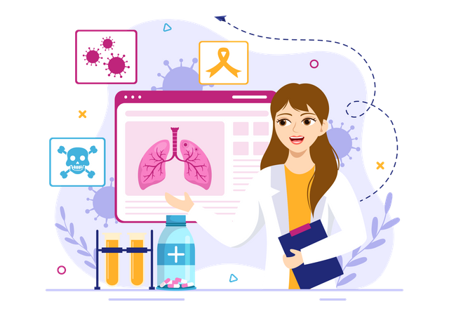 Respiratory Infection  Illustration