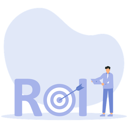 Return of investment ROI  Illustration
