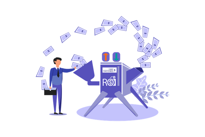 ROI Marketing  Illustration