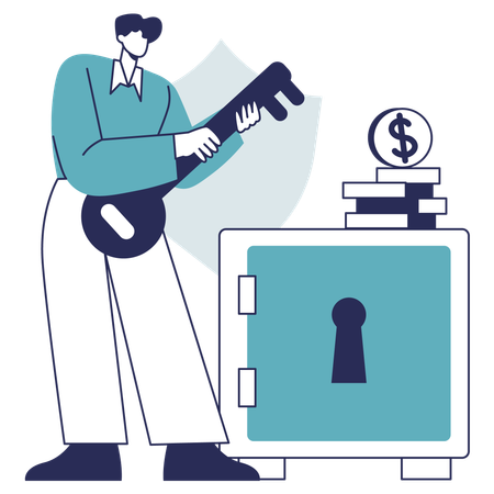 Safety box Protection Illustration
