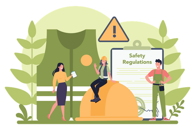 Safety Regulation check  Illustration