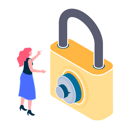 Security lock  Illustration