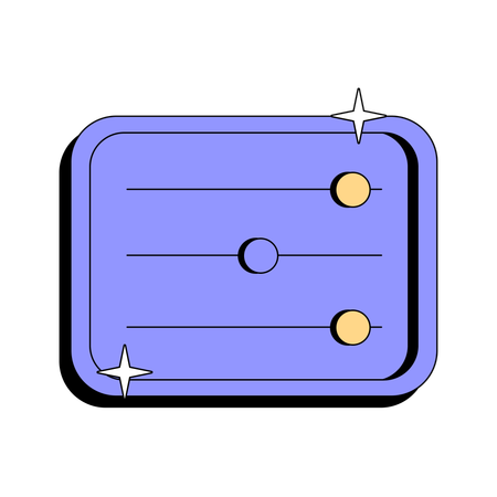 Settings Horizontal  Illustration