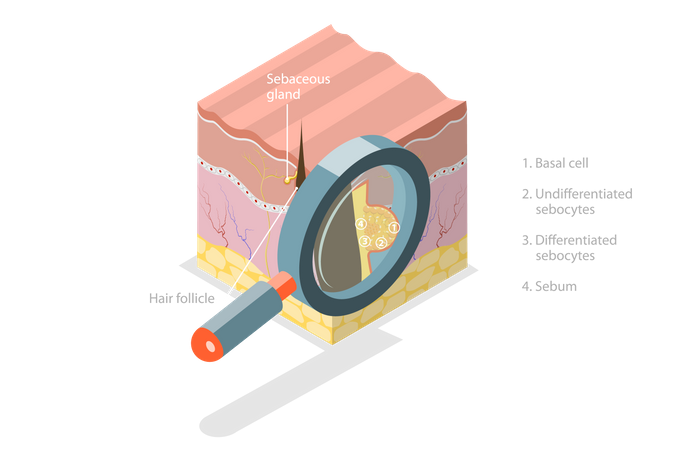 Skin Anatomy  Illustration
