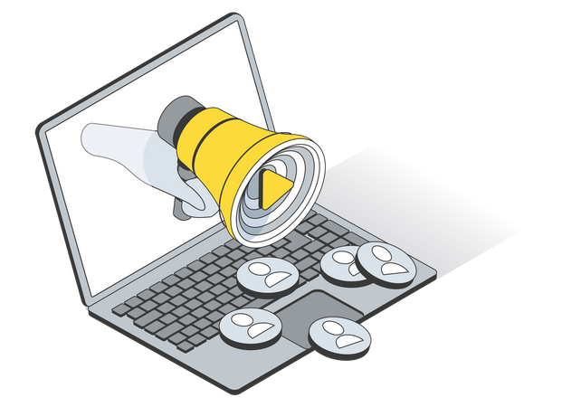 Social media user targeting  Illustration