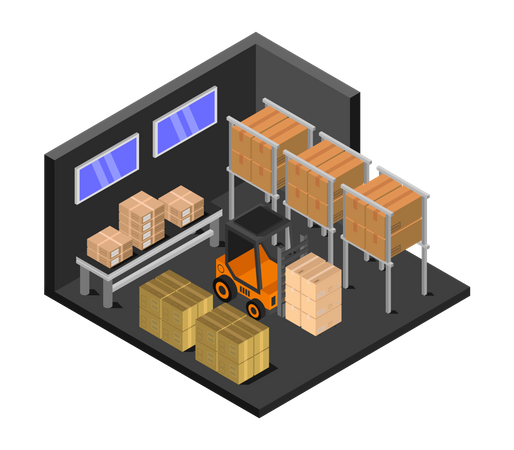 Storage building  Illustration