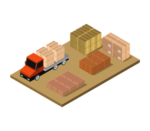 Storage truck  Illustration