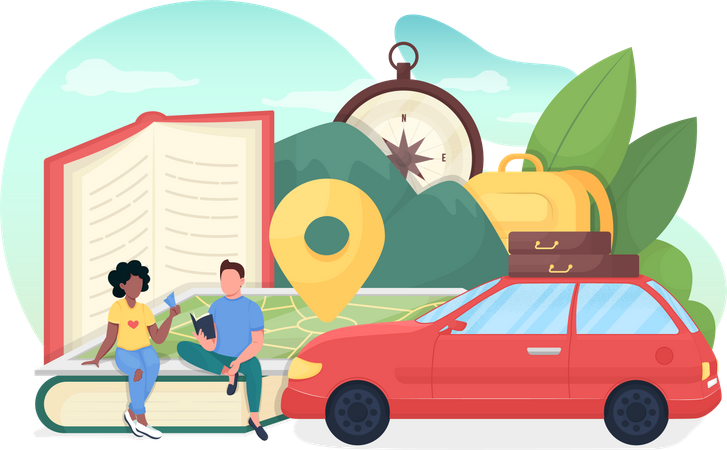 Study abroad Illustration