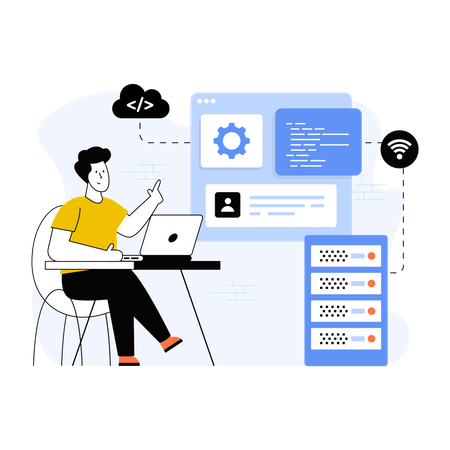 System Administrator  Illustration