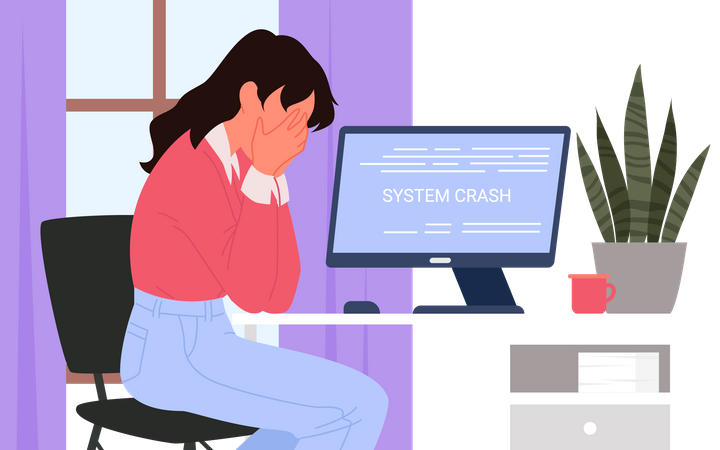 System crash  Illustration