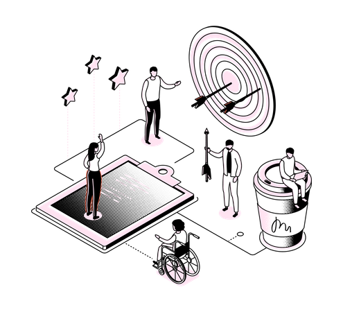 Target Marketing  Illustration