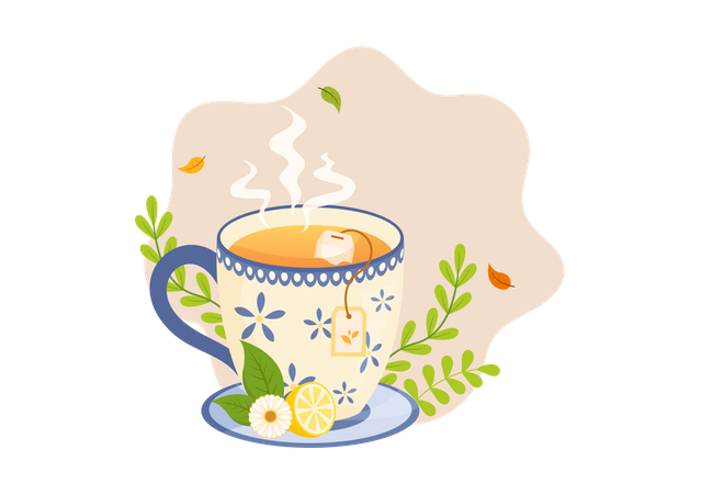 Tea Time Illustration